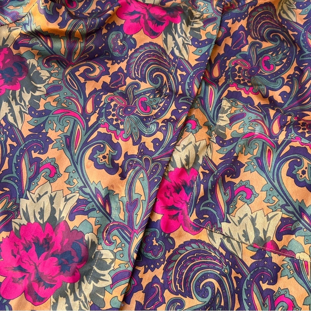 Vintage Christian Dior Chemises Vintage Rayon Button Down Blouse Women’s Size 6 - Picture 8 of 8
